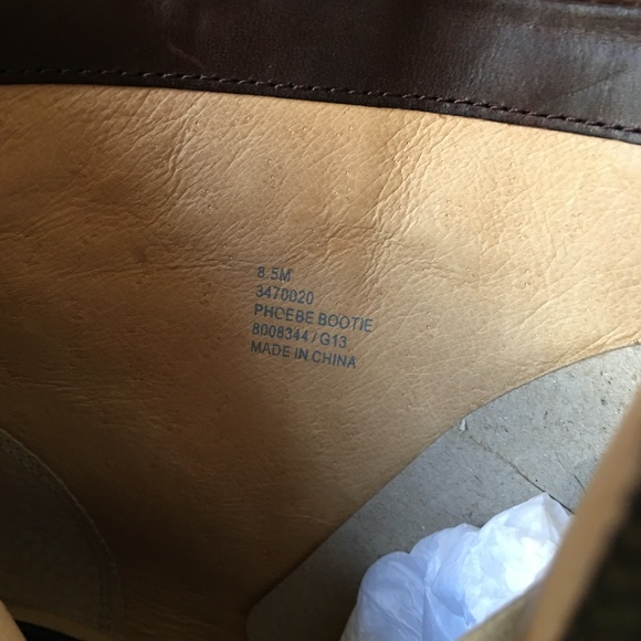 NEW Frye Women Ankle Bootie Brown Leather Size 8.5 - Picture 9 of 10